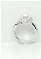 Anello Lorenza Gioielli Donna Perle in Oro Diamante 0.15 Ct AN11-13 - AN11-13